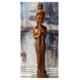 11 - VINTAGE THAI SAWASDEE LADY STATUETTE 41"T