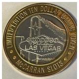 .999 FINE SILVER GAMING TOKEN (B55)