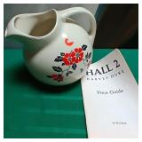 537 - VINTAGE FLORAL CERAMIC PITCHER