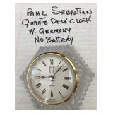 310 - PAUL SEBASTIAN QUARTZ DESK CLOCK (A55)
