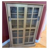 503 - WOOD  GLASS SLIDING SHELF (N16)