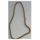 14K GOLD FILLED 24 IN ROPE CHAIN