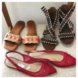 310 - LOT OF 3 WOMENS SANDALS SIZE 8 1/2 (A24)