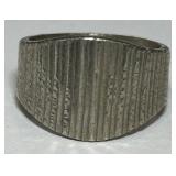 STERLING SILVER RING SIZE9/7.40GRS