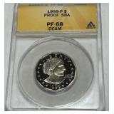 1999-P PROOF SBA PF68 DCAM