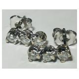 14KT GOLD DIAMOND EARRINGS 1.50GRS