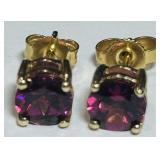 10KT GOLD TOURMALINE EARRINGS 2.00GRS