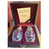 11 - HAND CUT LEADED CRYSTAL SHAKER SET