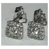 18KT GOLD DIAMOND EARRINGS 1.50GRS