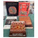 536 - LOT OF FOLK ART WOOD & ANCIENT CULTURE BOOKS