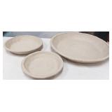 43 - NEW WMC THREE PAPER MACHE PLATES (O20)