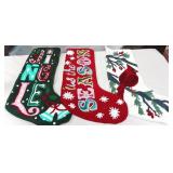 43 - NEW WMC LOT OF THREE CHRISTMAS STOCKINGS