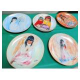 11 - LOT OF 5 COLLECTIBLE PLATES BY DE GRAZIA(N92)