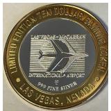 .999 FINE SILVER GAMING TOKEN (B66)