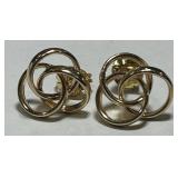 14KT YELLOW GOLD EARRINGS .90GRS