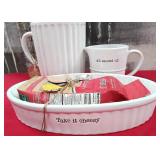 43 - NEW WMC MACARONI GIFT SET, CERAMIC PITCHERS