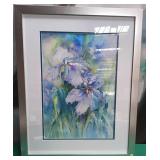 537 - FRAMED FLOWER ART 28X22 (N84)