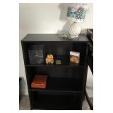 N2 - BOOKCASE, TABLE LAMP, COLLECTIBLES (M36)