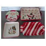 N2 - FOUR CERAMIC HOLIDAY PLATES (K8)