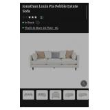 N2 - 3-CUSHION UPHOLSTERED SOFA W/ PILLOWS (K21)
