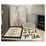 N2 - MIXED LOT OF FRAMED ART & HOME DECOR (R35)