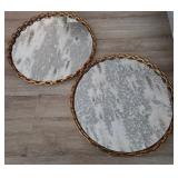 N2 - SAFAVIEH ATLANTIS CHAIN LINK ROUND MIRRORS