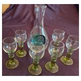 J2 - VINTAGE DECANTER & STEMWARE (K9)