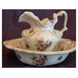 J2 - VINTAGE-STYLE PITCHER & BASIN SET (K41)