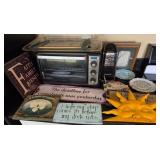 J2  -TOASTER OVEN, WALL DECOR, ELECTRIC CAN OPENER
