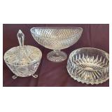 J2 - VINTAGE JAR WITH LID & BOWLS (K14)