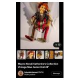 J2 - WAYNE KLESKI WHIMSICAL JESTER DOLL (L15)