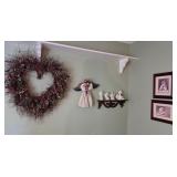 J2 - MIXED LOT OF WALL DECOR, SHELF & FRAMED ART