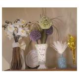 J2 - VASES WITH FAUX FLOWERS (L2)