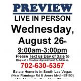 PREVIEW LIVE IN PERSON - Wednesday, August 26th