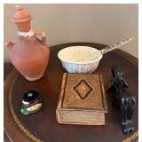 J3 - CLAY COFFEE POT, KEEPSAKE BOX, FIGURINES (G25