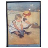 J3 - MARY CASSATT ART PRINT FRAMED 29X20' (C19)