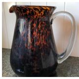 J3 - ART GLASS PITCHER (A21)