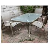 J3 - PATIO TABLE & FOUR CHAIRS