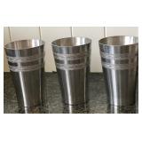 J3 - THREE PEWTER CUPS (GERMANY) (A13)