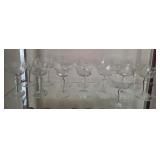 O - LOT OF CRYSTAL STEMWARE (L137)