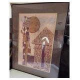 O - FRAMED ART  24X18" (E79)