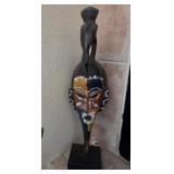 O - HAND-CARVED TRIBAL SCULPTURE (E52)