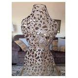 O - METAL TORSO SCULPTURE 35"T (E45)