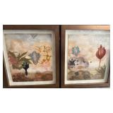 O - 2 PIECES FRAMED ART 29X20" (G49)