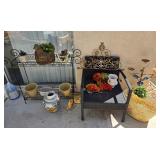 O - PLANTER POTS, PLANT STAND, CHAIR, MORE