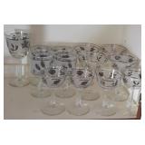 O - MIXED MID-CENTURY STEMWARE (K5)