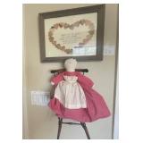 O - QUILTING WALL DECOR, COLLECTIBLE DOLL (N8)