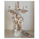 O - VINTAGE CHERUB TABLE LAMP (L31)