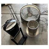 O - ELECTRIC FAN, PAPER SHREDDER, WASTE BASKET
