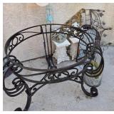O - WROUGHT IRON TABLE BASE